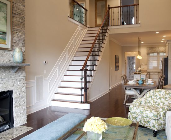 Peltier Staircase and Living Room
